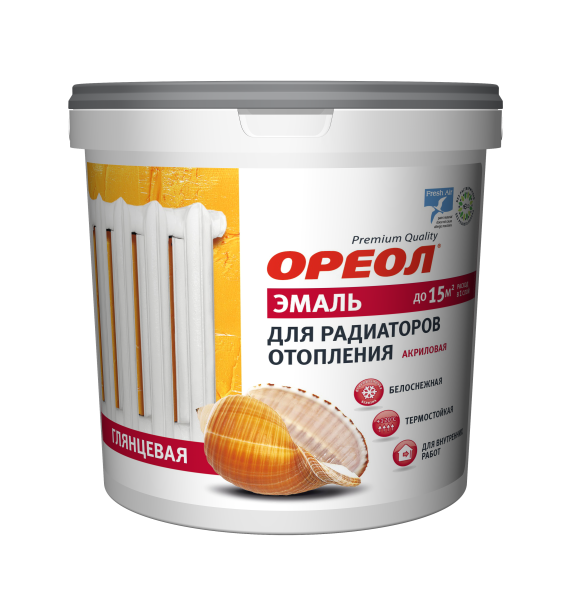 Эмаль акриловая для радиаторов белая матовая 0,8 кг Эмпилс