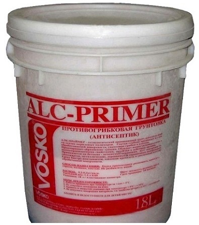 Грунт универсальный антигрибковый 18л VOSKO ALC-PRIMER