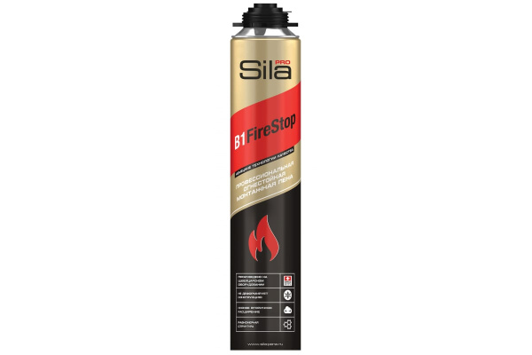 Пена монтажная профессиональная огнестойкая Sila Pro B1 Firestop, 750 мл SPFR45