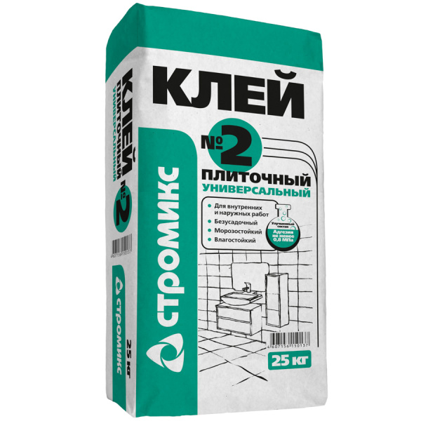 Клей плиточный СТРОМИКС №2  25кг