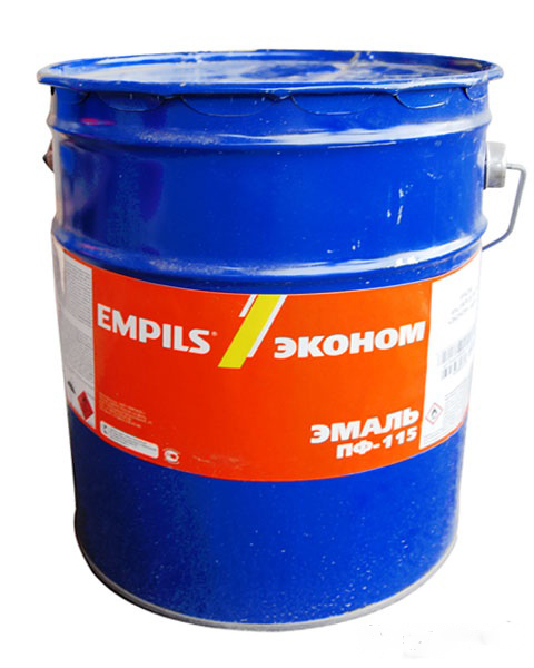 Эмаль ПФ-115 черная 20кг Эмпилс Эконом