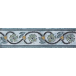 Керамическая плитка Алтай синяя бордюр 200х55 ВКЗ