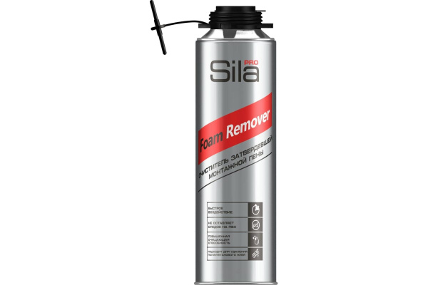Очиститель затвердевшей монтажной пены Sila Pro foam remover 500 мл CLSLREM500