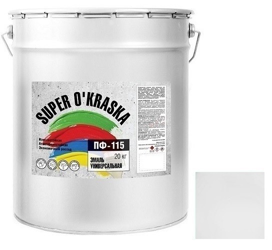 Эмаль ПФ-115 белая 20кг super okraska
