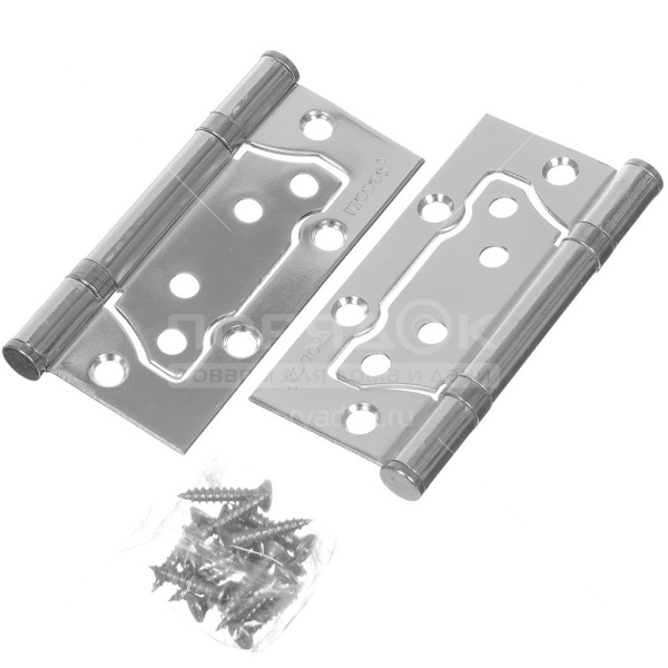 Петля накладная хром 100х75х2,5 (TRODOS)