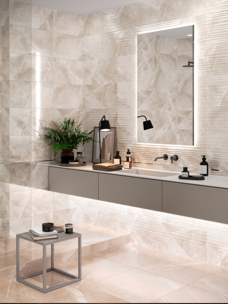 Керамическая плитка 600х300 бежевый мрамор Global Tile Palomino GT195VG (9/324) 5