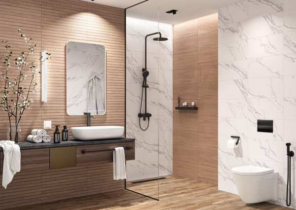 Керамическая плитка 600x250 бежевый Global Tile Eco Wood 10100001342 (8/384) 5