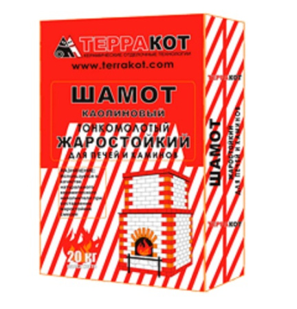 Шамот каолиновый Терракот тонкомолотый 20 кг
