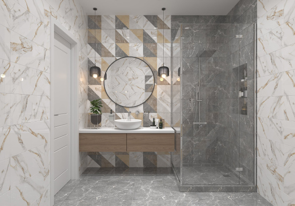 Керамическая плитка 500x250 белый геометрия Global Tile Capella GT98VG (11/594) 4