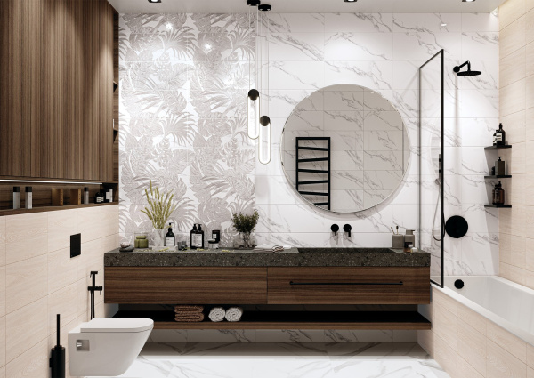 Керамическая плитка 600x250 светло-бежевый Global Tile Eco Wood 10100001340 (8/384) 4