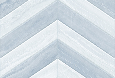 Керамическая плитка 400x270 голубой шеврон Global Tile Ars GT (10/720)